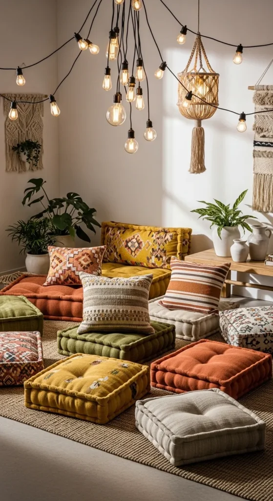 Colorful Boho Living Rooms