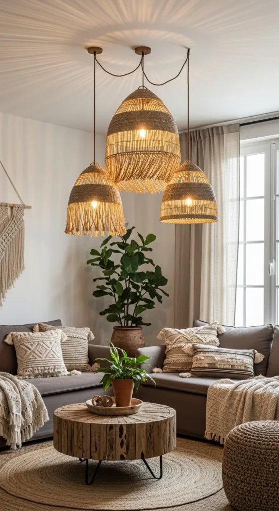 Grey Boho Living Room Ideas