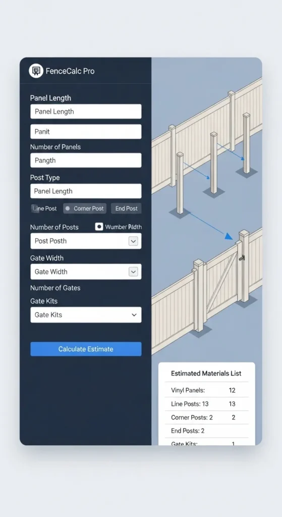 Vinyl Fence Calculator