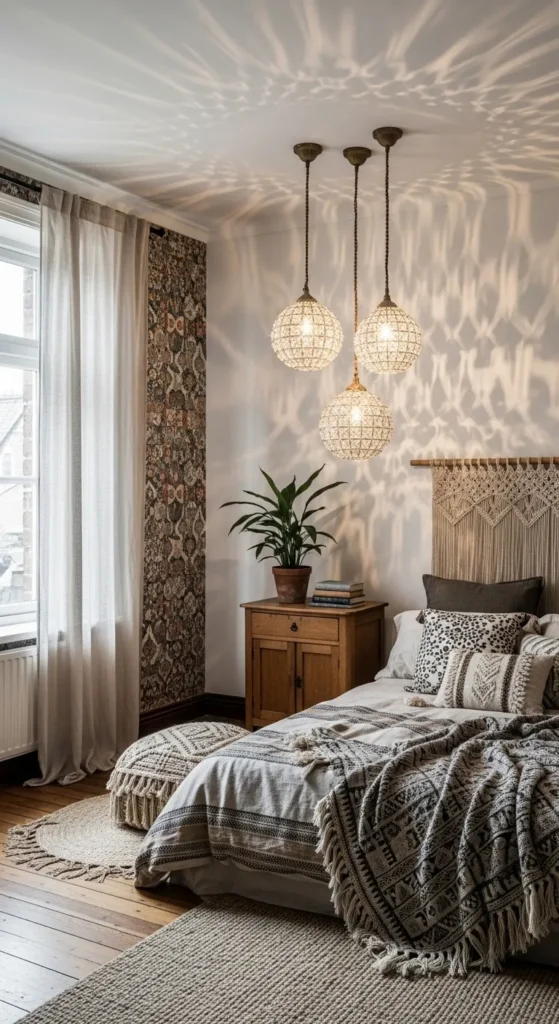 Boho Bedroom Lighting Ideas