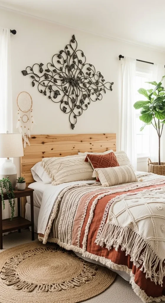 Boho Bedroom Accent Walls