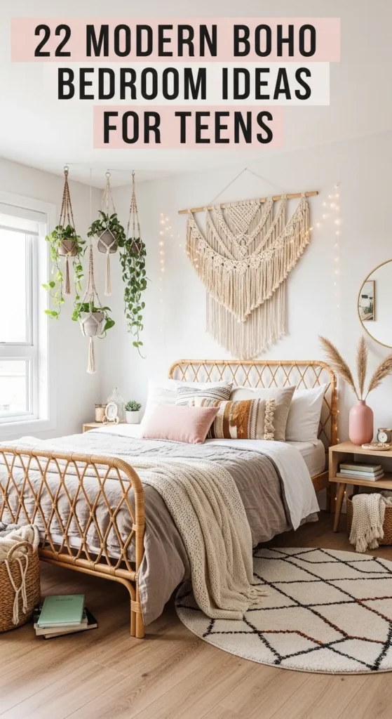 Modern Boho Bedroom Ideas for Teens