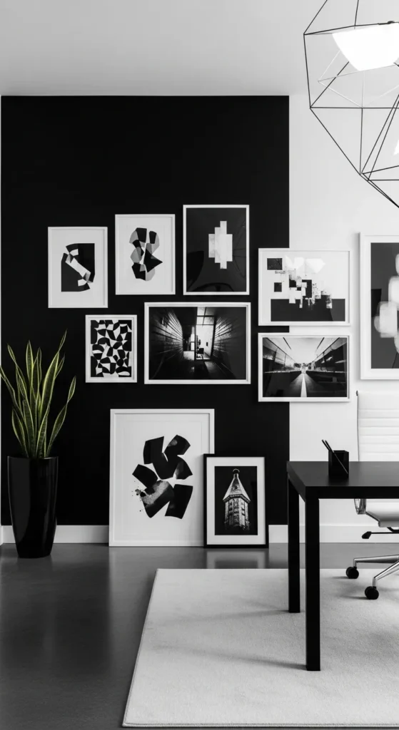 Black and White Office
