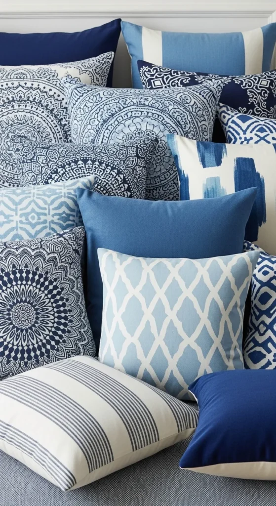 Blue and White Dorm Room Ideas