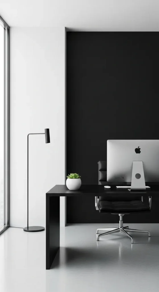 Black and White Office