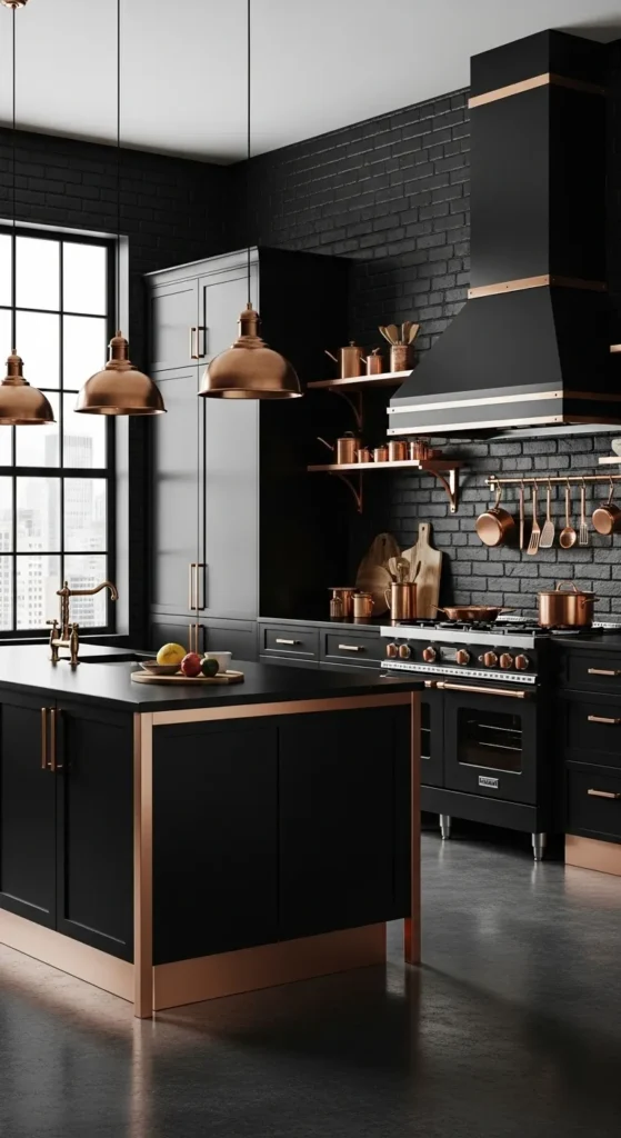 Black Kitchen Cabinets