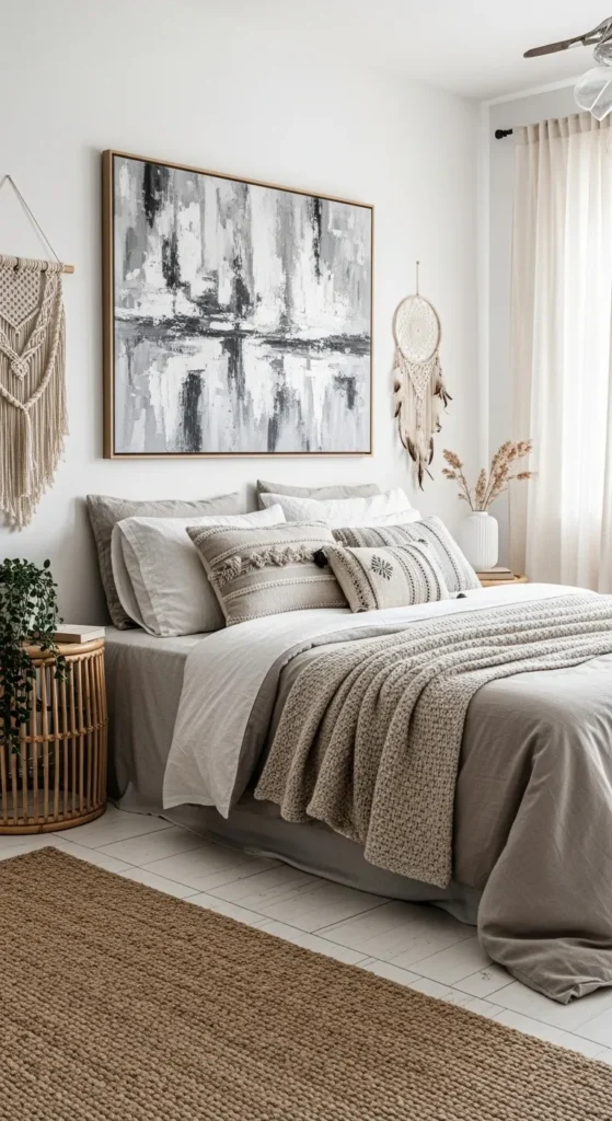 Grey Boho Bedroom Ideas 