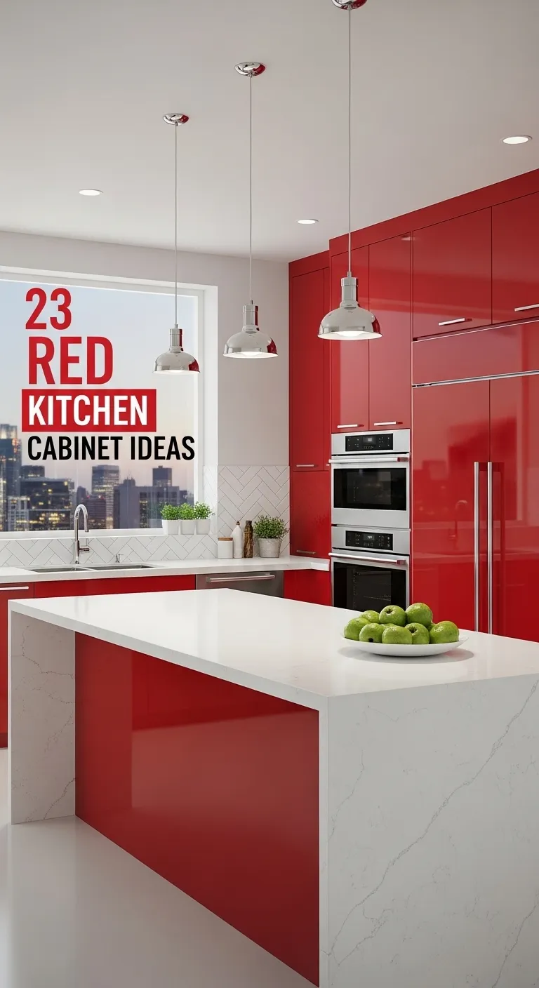 Red Kitchen Cabinet Designs