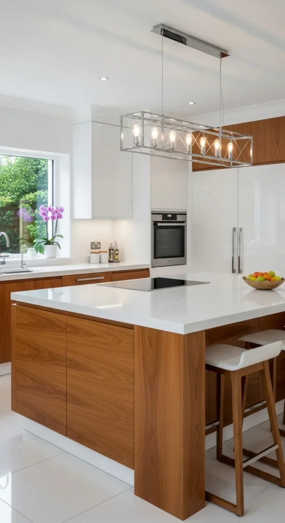 White and Wood Kitchen Styles