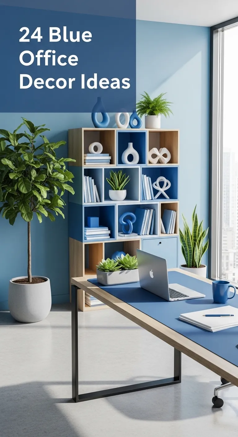 Blue Office Decor Ideas