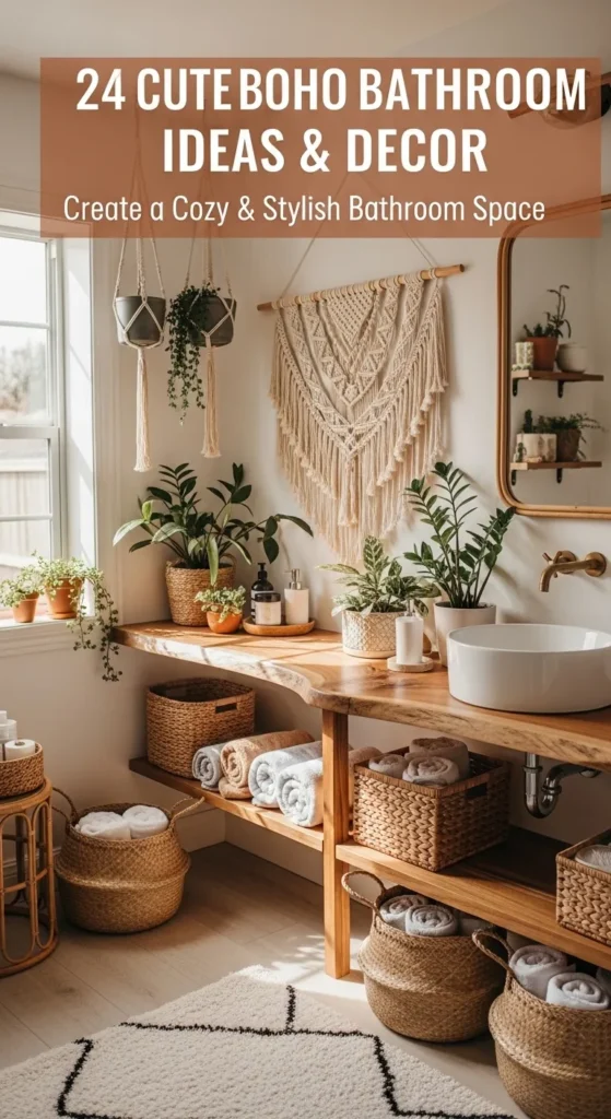 Boho Bathroom Ideas