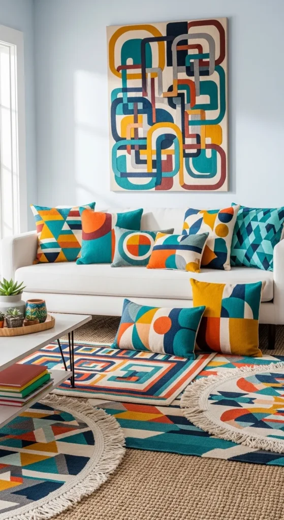 Colorful Boho Living Rooms
