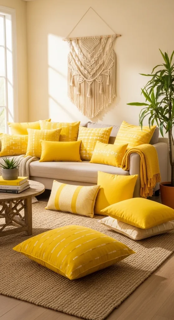 Colorful Boho Living Rooms