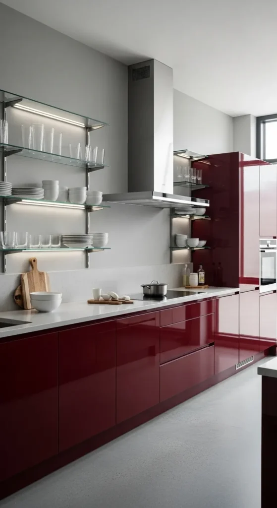 Red Kitchen Cabinet Designs