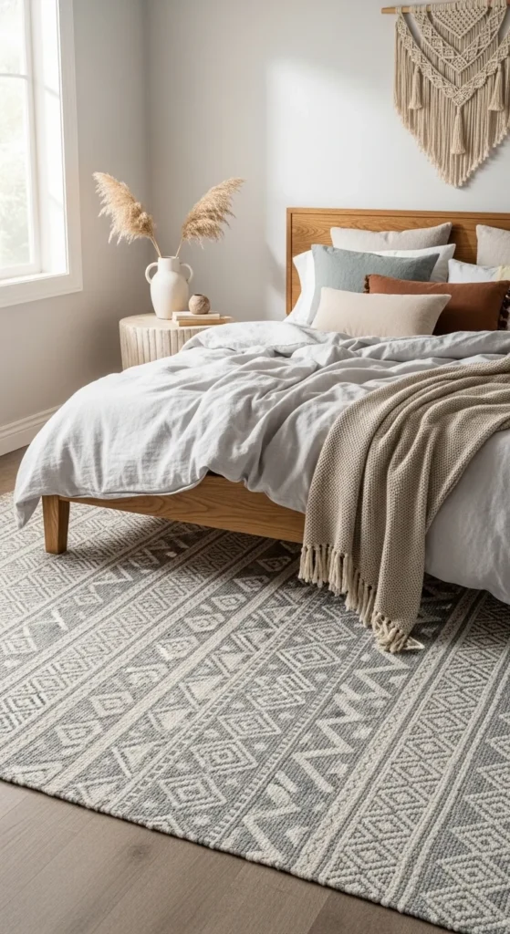 Boho Style Bedroom Rugs