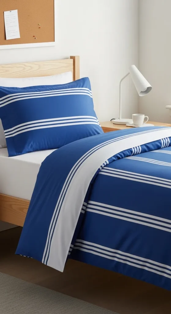 Blue and White Dorm Room Ideas