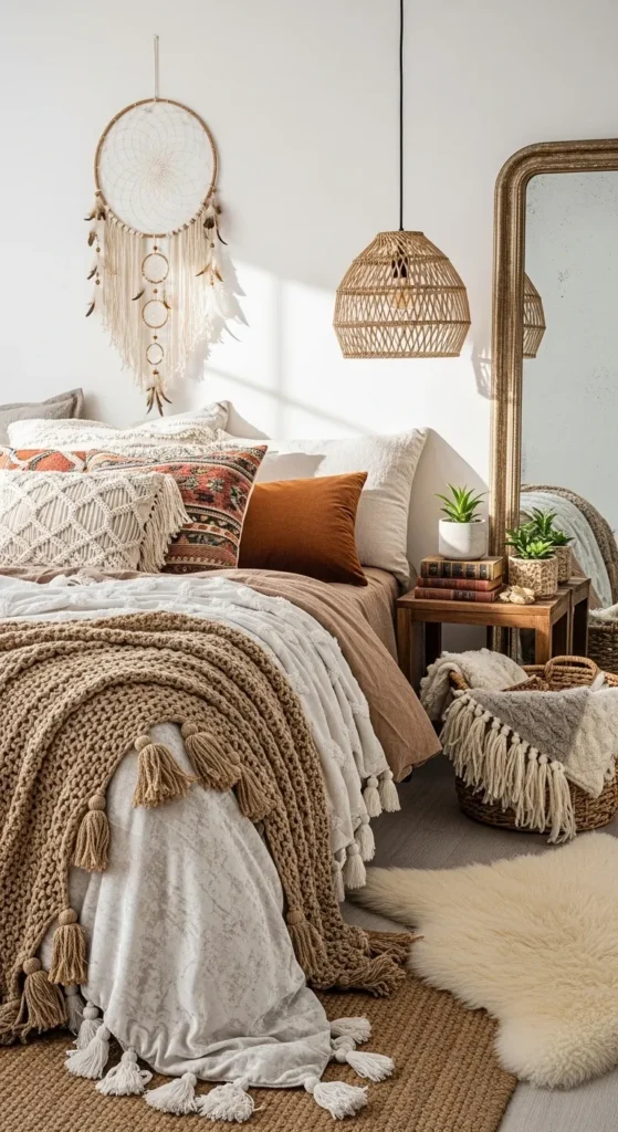 Boho Style Apartment Bedrooms