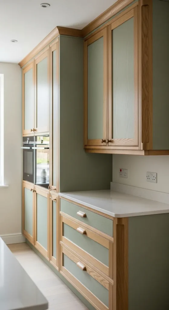 Sage Green and Wood Kitchen