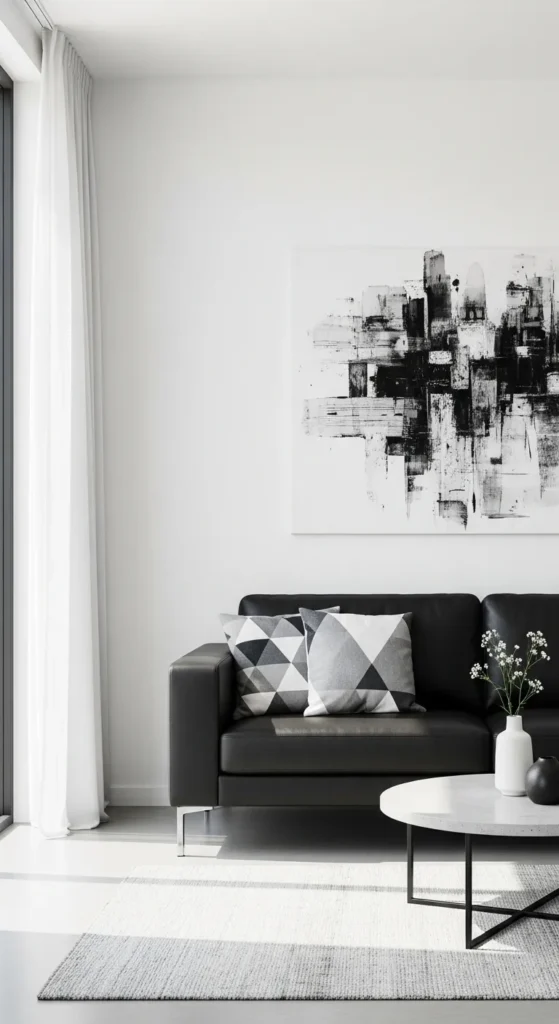 Black and White Living Room