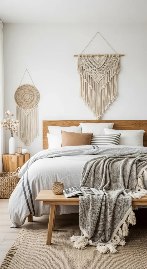 Japandi and Boho Bedroom Decor Ideas