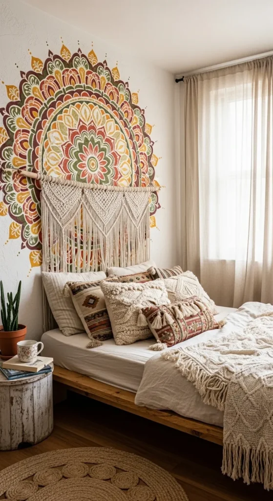Boho Bedroom Accent Walls