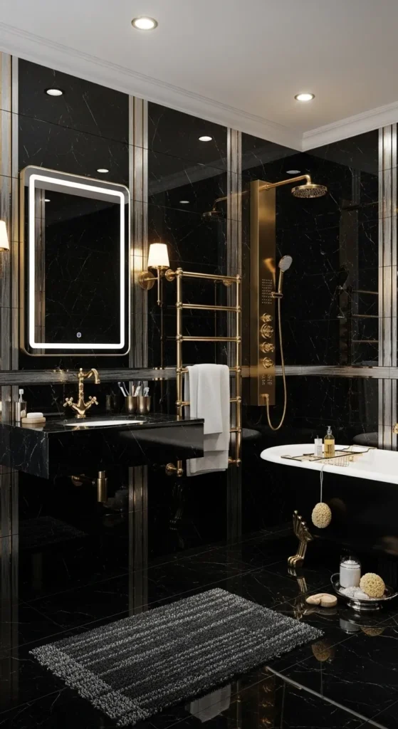 Black Bathroom Decor Ideas
