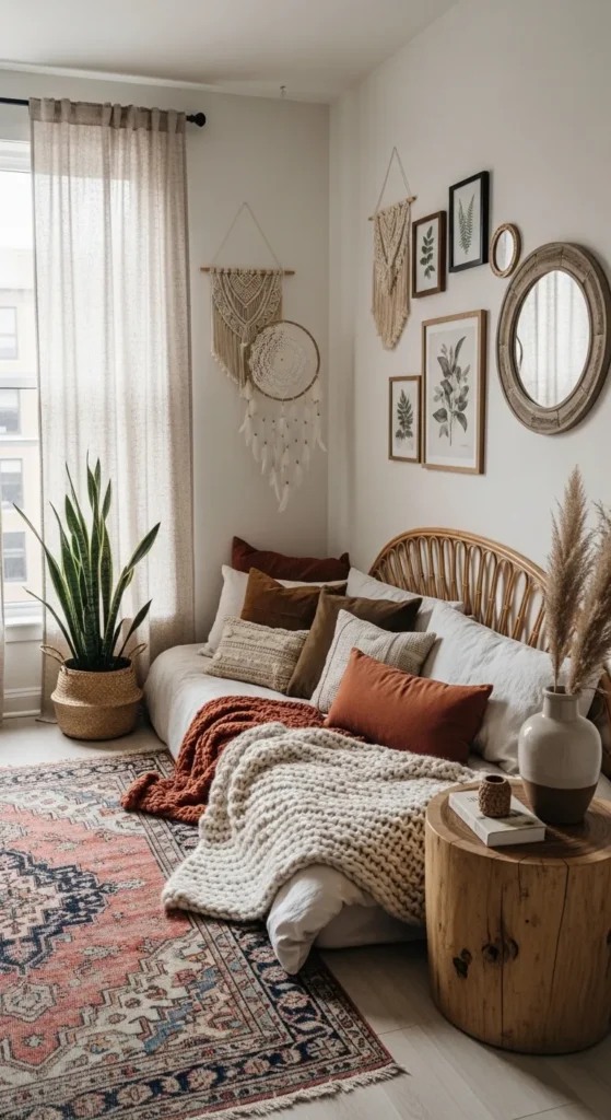 Boho Style Apartment Bedrooms