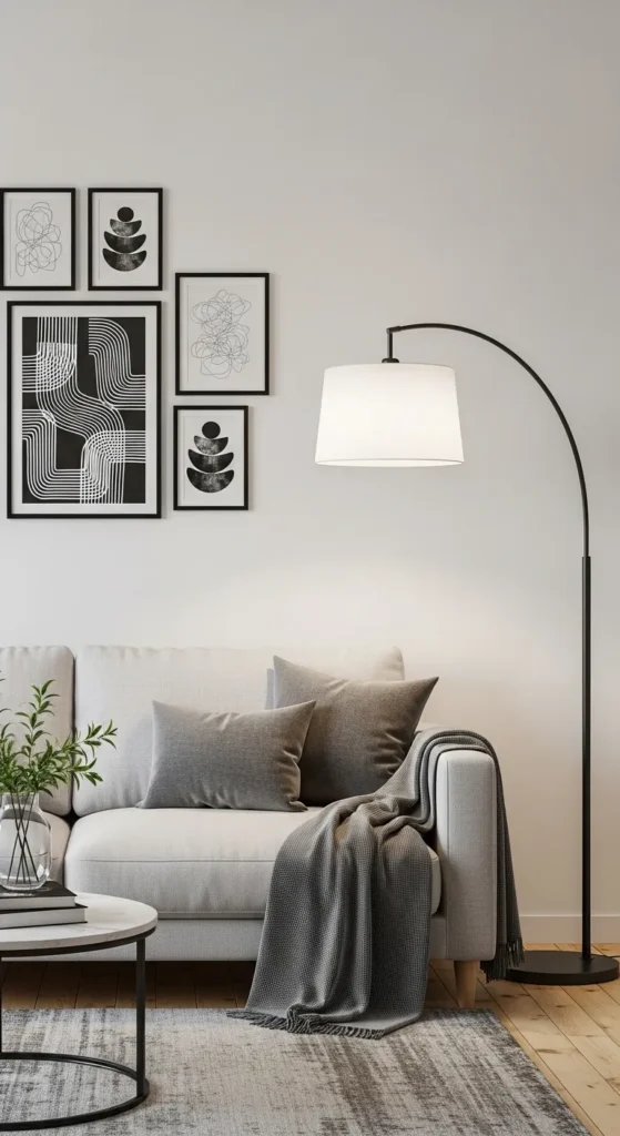 Black and White Living Room