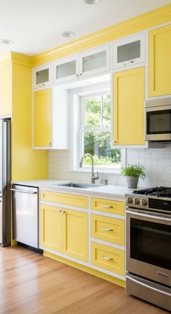 Yellow Kitchen Cabinet Ideas
