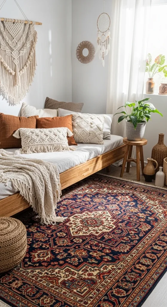Boho Style Bedroom Rugs