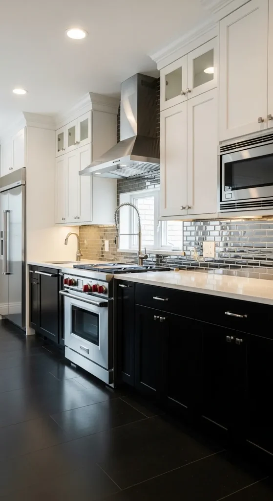 Black Kitchen Cabinets