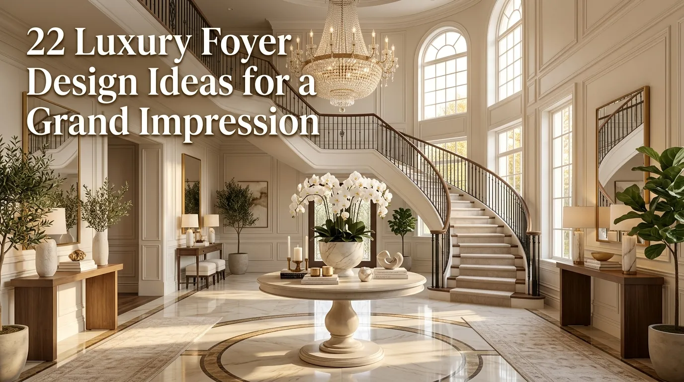 22 Luxury Foyer Design Ideas for Grand Impression