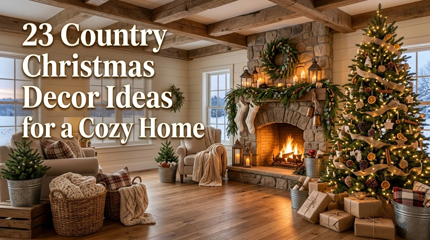23 Country Christmas Decor Ideas for Cozy Home