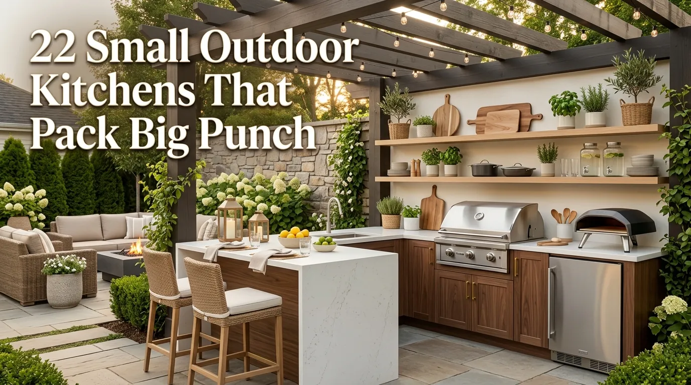 Small Outdoor Kitchens That Pack Big Punch