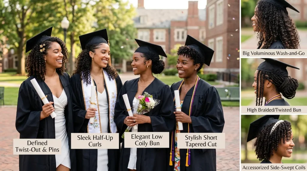 Top 10 Graduation Hairdos: Do Curly Hairstyle Trends