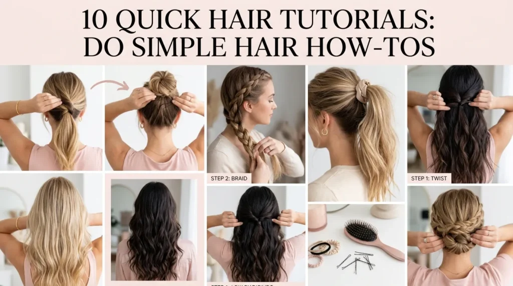 10 Quick Hair Tutorials: Do Simple Hair How-Tos
