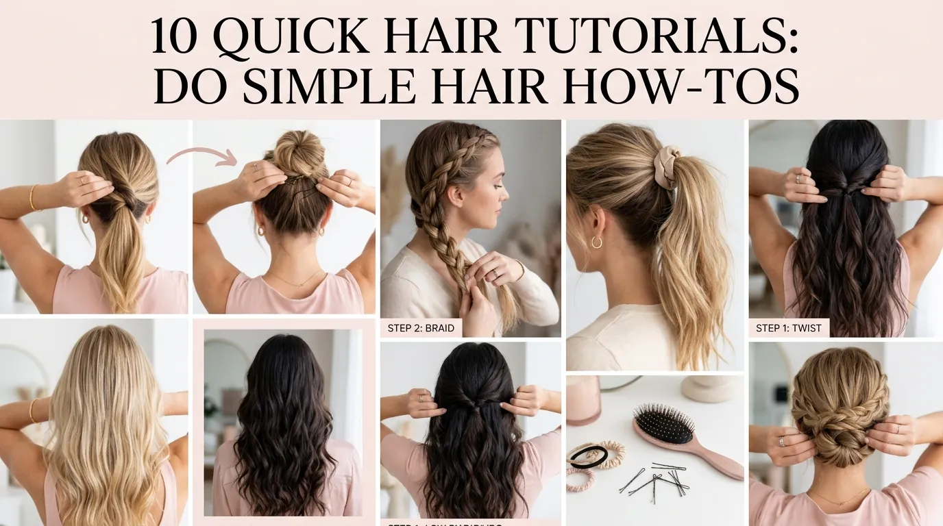 10 Quick Hair Tutorials: Do Simple Hair How-Tos