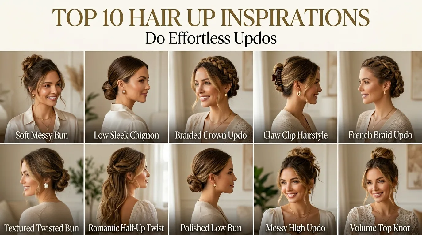 Top 10 Hair Up Inspirations: Do Effortless Updos