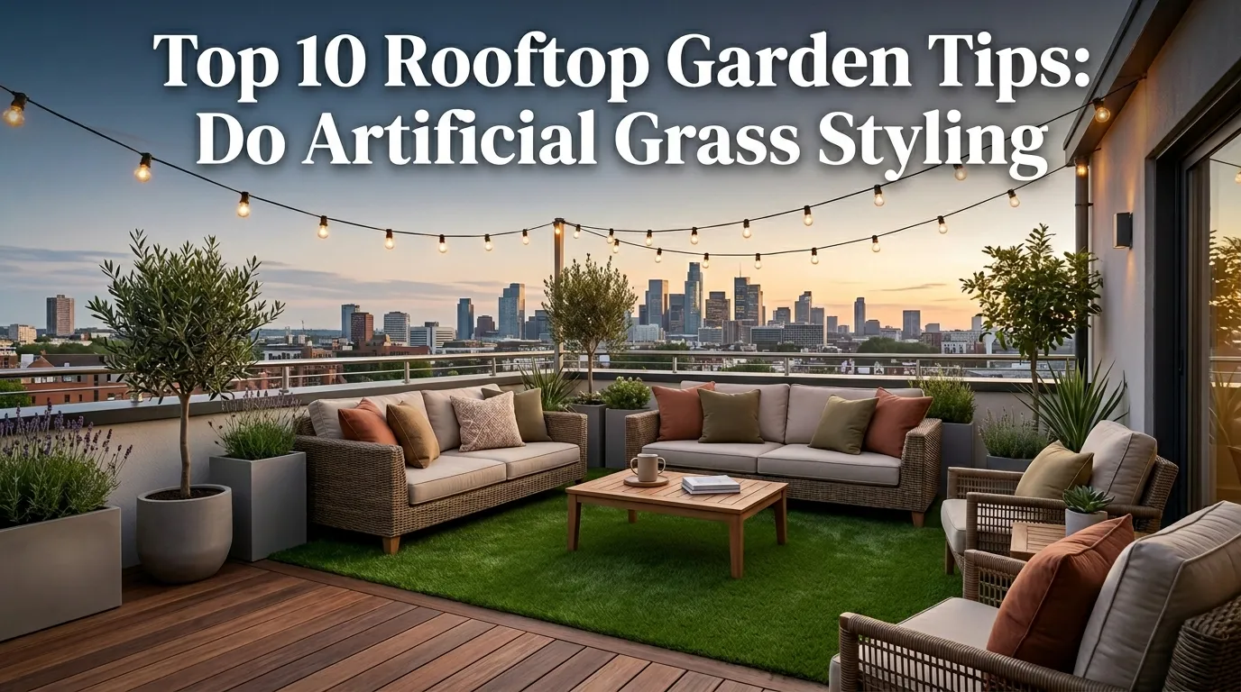 Top 10 Rooftop Garden Tips: Do Artificial Grass Styling