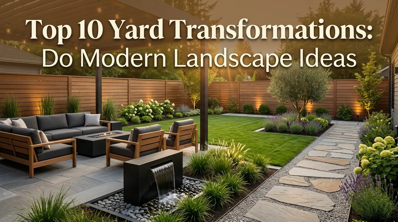 Top 10 Yard Transformations: Do Modern Landscape Ideas