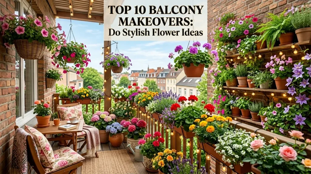 Top 10 Balcony Makeovers: Do Stylish Flower Ideas