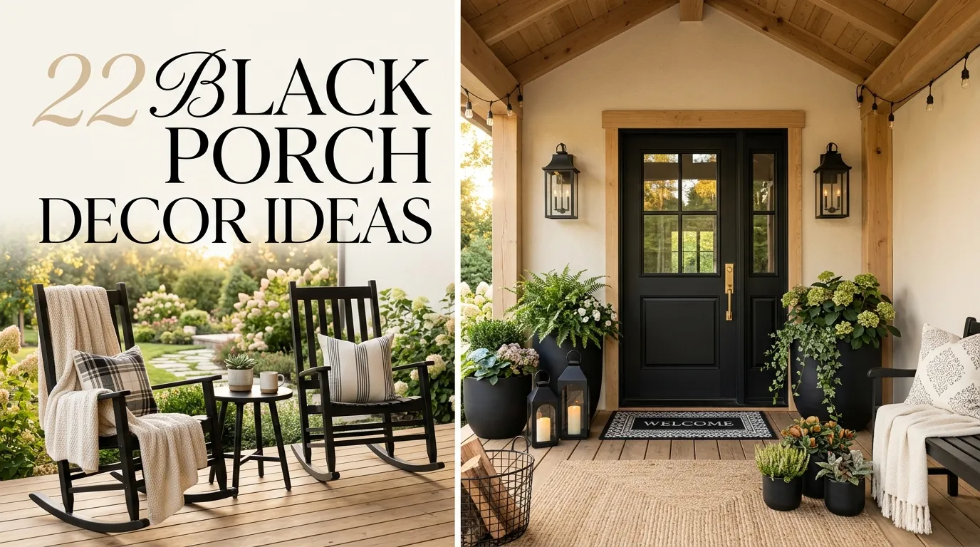 22 black porch decor ideas