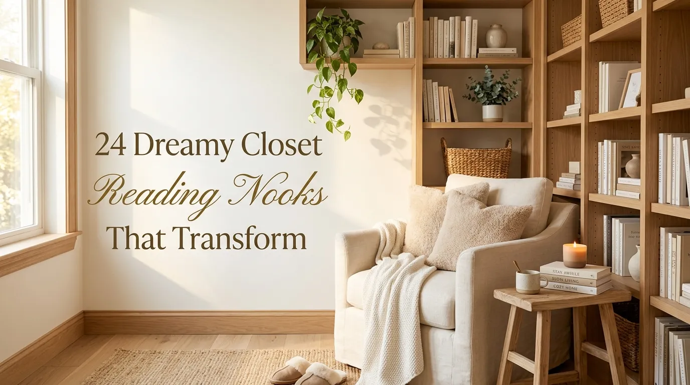 24 Dreamy Closet Reading Nooks That Transform