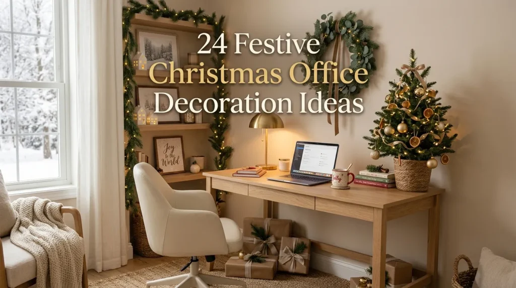 24 Festive Christmas Office Decoration Ideas