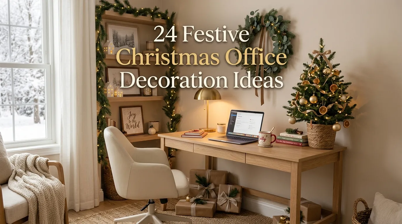 24 Festive Christmas Office Decoration Ideas