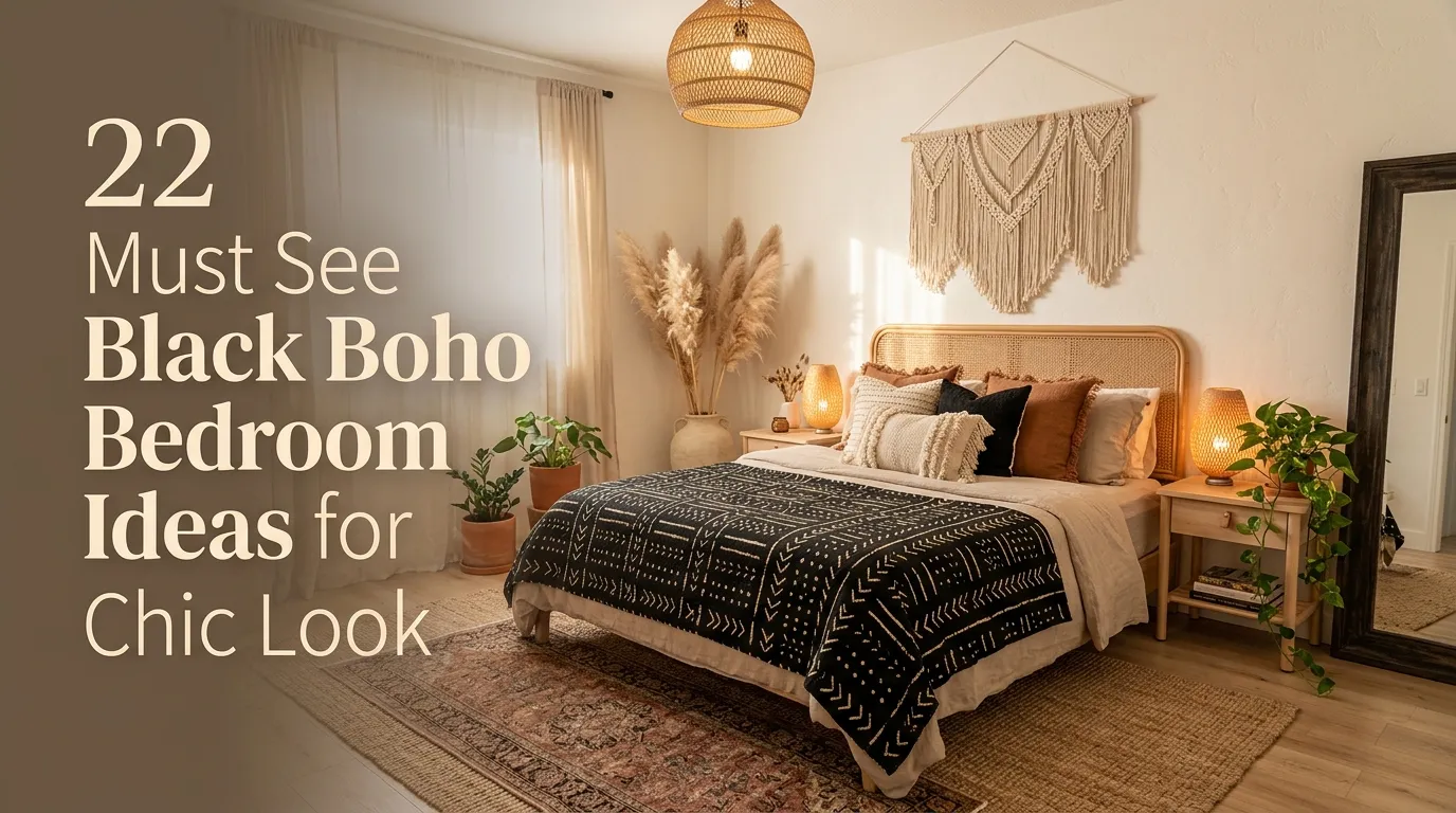 22 Must See Black Boho Bedroom Ideas for Chic Look