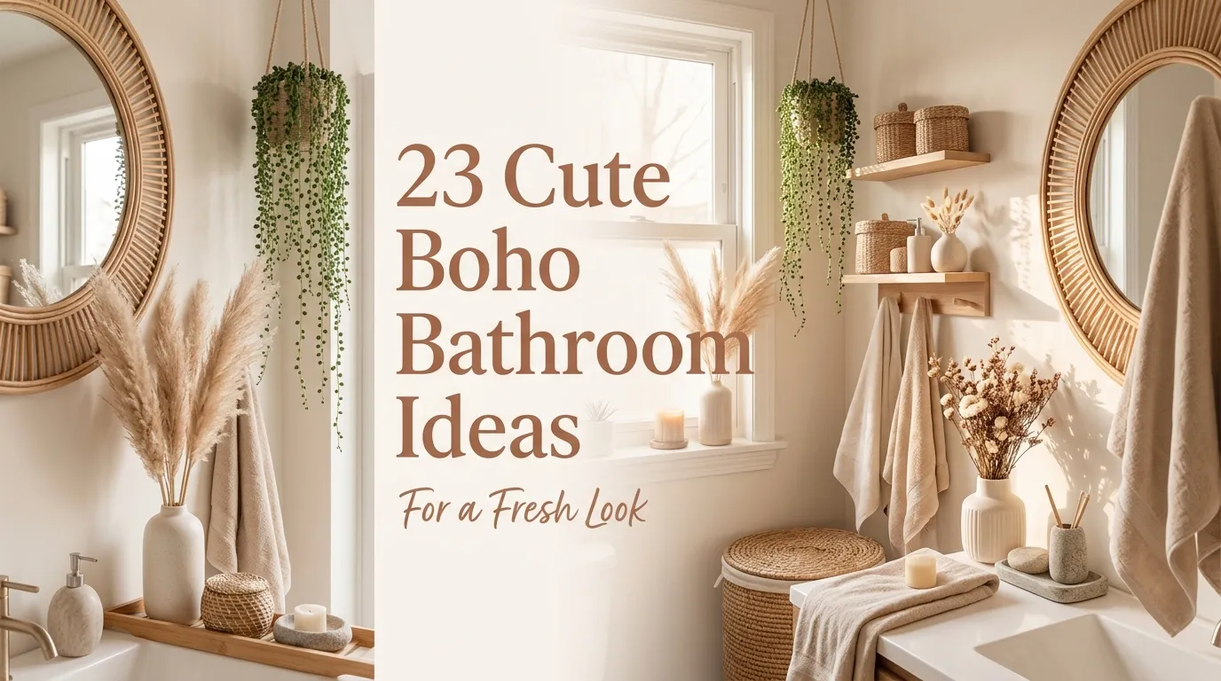 23 Cute Boho Bathroom Ideas for a Fresh Look