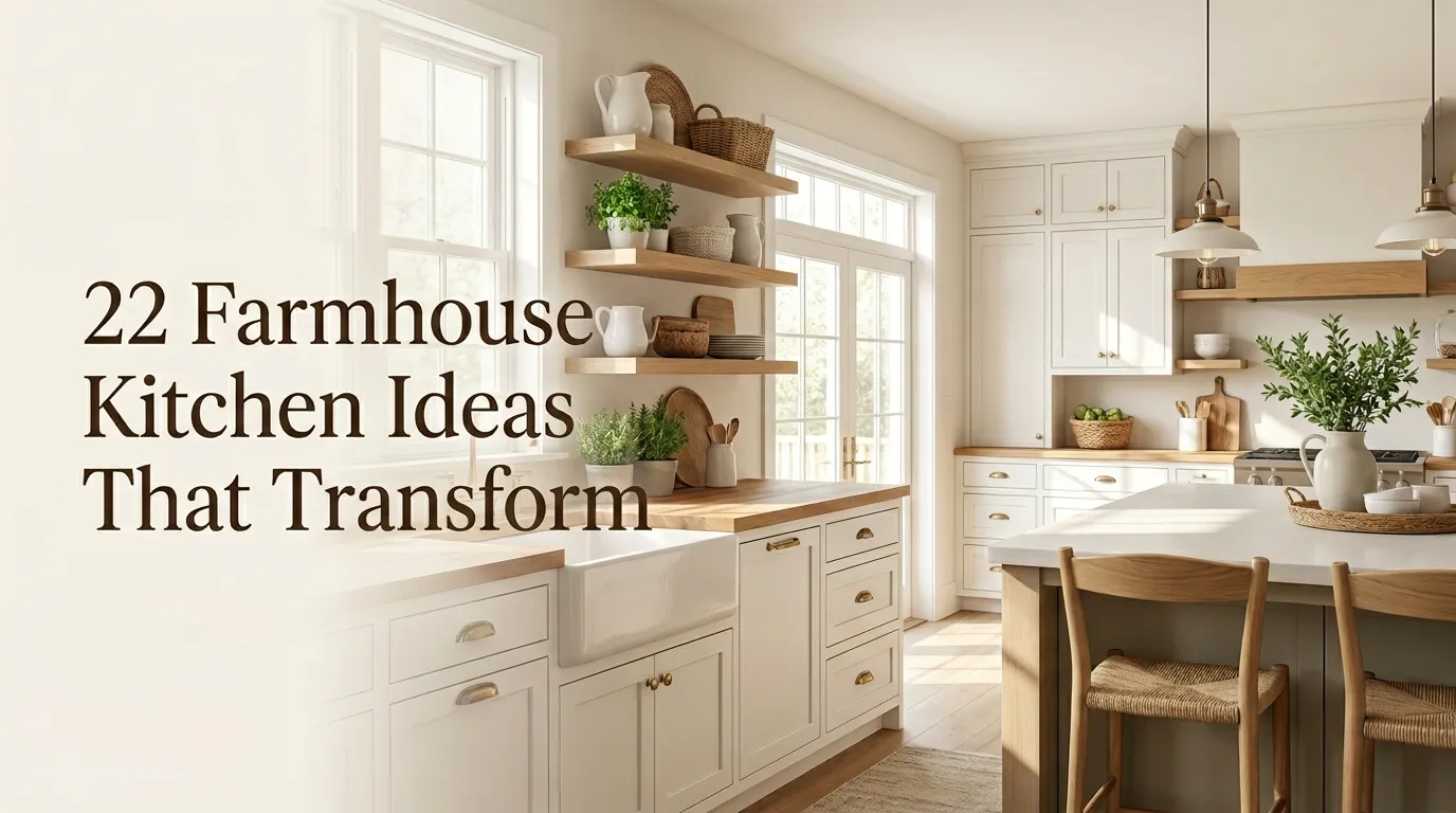 22 Farmhouse Kitchen Ideas That Transform