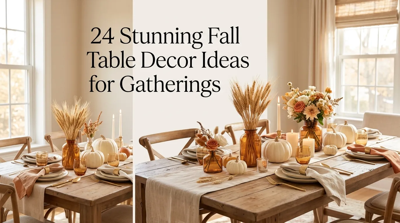 24 Stunning Fall Table Decor Ideas for Gatherings