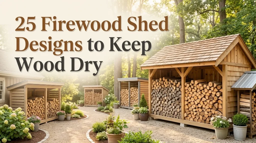 25 Firewood Shed Designs to Keep Wood Dry